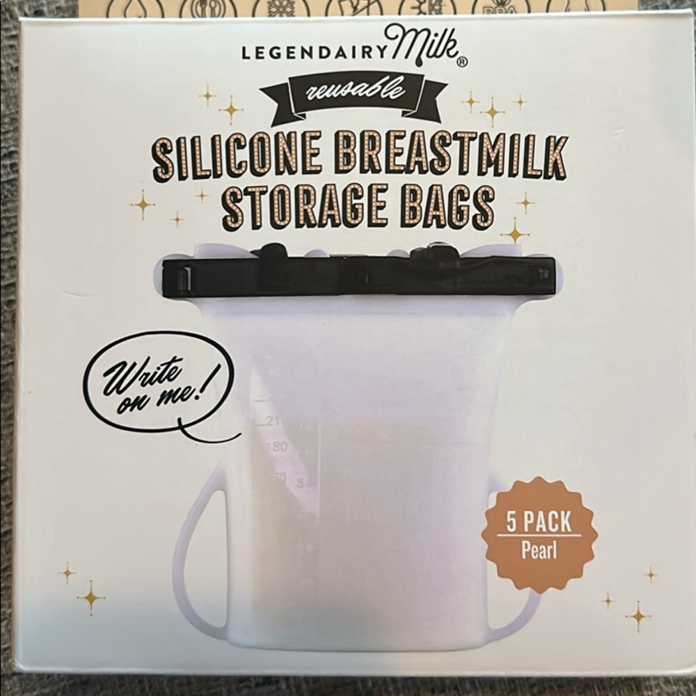 NWT Silicone Breastmilk Storage Bags